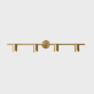 Modern Adjustable Gold Cylinder Vanity Wall Light Zawala Image - 9