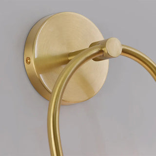 Modern Gold Frosted Glass Globe Metal Wall Sconce Zawala Image - 10