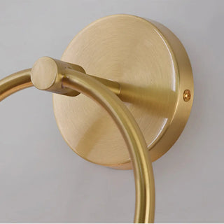 Modern Gold Frosted Glass Globe Metal Wall Sconce Zawala Image - 9