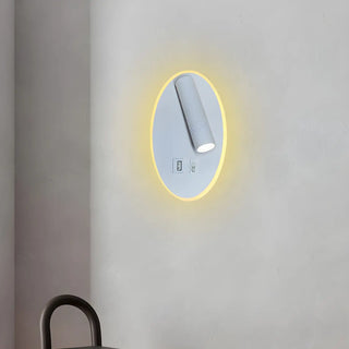 Trendy Square Base Cylinder Bedside Reading Wall Sconce Zawala Image - 8