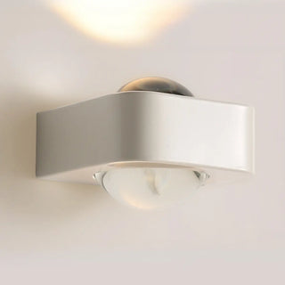 Minimalist White Square LED Up Down Wall Sconce Zawala Image - 8