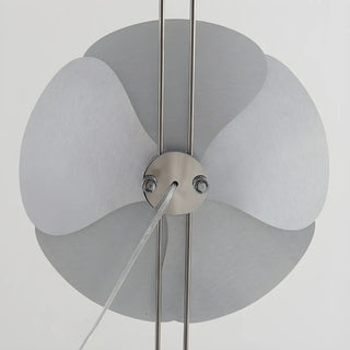 2-Light Modern Silver Flower-Shaped LED Floor Lamp Zawala Image - 9