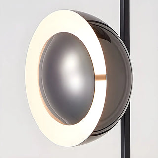 3-Light Modern Dome Black Metal LED Floor Lamp Zawala Image - 8