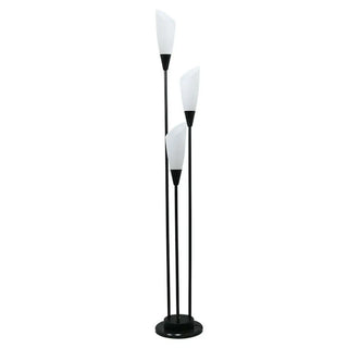Sleek 3-Light Black Column Metal Modern Floor Lamp Zawala Image - 10