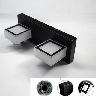 3-Light Rotatable Modern Square LED Black Vanity Light Zawala Image - 13