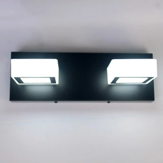 3-Light Rotatable Modern Square LED Black Vanity Light Zawala Image - 5