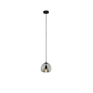 ZOWALA - Modern Dining Room Clear Smoky Glass Globe Pendant Light Image - 11