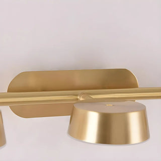 3-Light Brass Bowl Metal LED Bathroom Vanity Light Zawala Image - 7