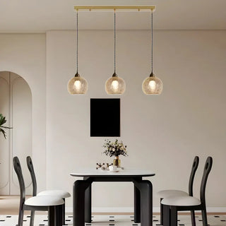 ZOWALA - Modern Metal Glass Island Light Image - 3