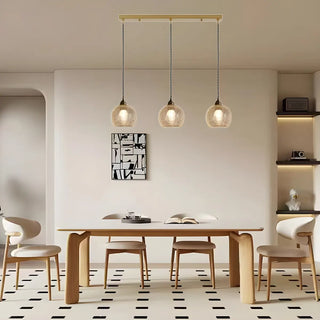ZOWALA - Modern Metal Glass Island Light Image - 4