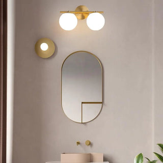 3-Light Modern Spherical Glass Vanity Light Fixture Zowala Image - 2