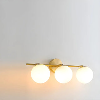 3-Light Modern Spherical Glass Vanity Light Fixture Zowala Image - 9