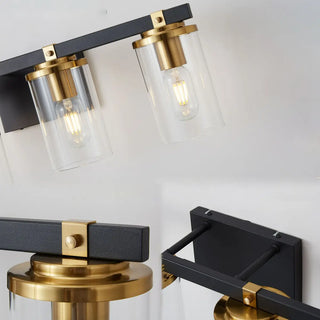 3-Light Modern Cylinder Glass Vanity Light Fixture Zawala Image - 7