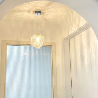 ZOWALA - Modern Geometric Clear Glass Round Dining Room Pendant Light Image - 5