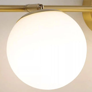 3-Light Modern Round Glass Brass LED Vanity Lights Zawala Image - 14