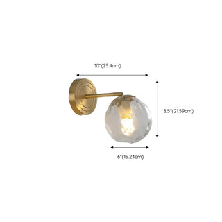 3-Light Modern Round Glass Brass LED Vanity Lights Zawala Image - 22