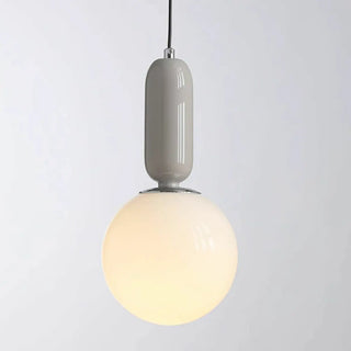 Modern Bedroom Blue White Glass Triple Globe Pendant Light Zawala Image - 11