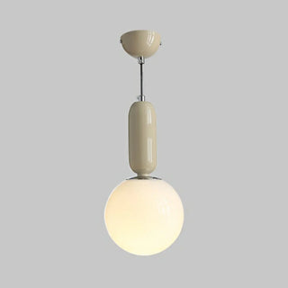 Modern Bedroom Blue White Glass Triple Globe Pendant Light Zawala Image - 9