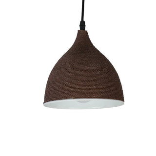 ZOWALA - Modern Textured Metal Round Hanging Pendant Light Image - 14