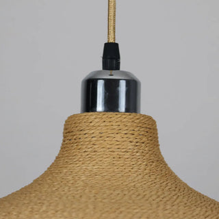 ZOWALA - Modern Textured Metal Round Hanging Pendant Light Image - 19