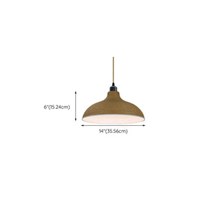 ZOWALA - Modern Textured Metal Round Hanging Pendant Light Image - 24
