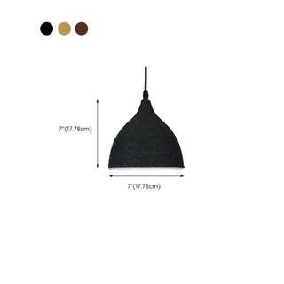 ZOWALA - Modern Textured Metal Round Hanging Pendant Light Image - 25