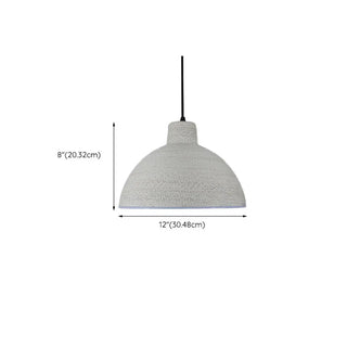 ZOWALA - Modern Textured Metal Round Hanging Pendant Light Image - 26