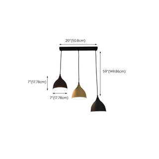 ZOWALA - Modern Textured Metal Round Hanging Pendant Light Image - 27
