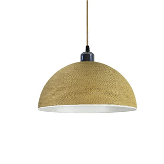 ZOWALA - Modern Textured Metal Round Hanging Pendant Light Image - 9