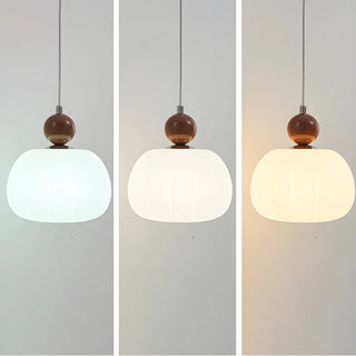ZOWALA - Modern Triple White Globe Linear Bedroom Pendant Light Set Image - 4
