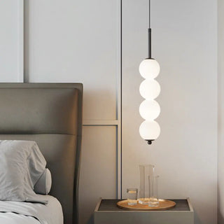 ZOWALA - Modern Sleek Multi Globe Glass Bedroom Pendant Light Image - 1