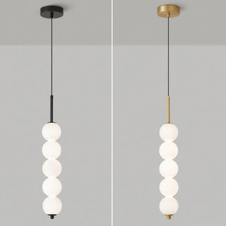 ZOWALA - Modern Sleek Multi Globe Glass Bedroom Pendant Light Image - 14