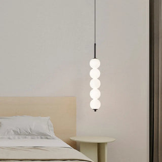 ZOWALA - Modern Sleek Multi Globe Glass Bedroom Pendant Light Image - 3