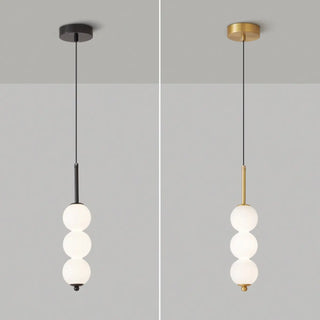 ZOWALA - Modern Sleek Multi Globe Glass Bedroom Pendant Light Image - 18