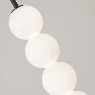 ZOWALA - Modern Sleek Multi Globe Glass Bedroom Pendant Light Image - 20