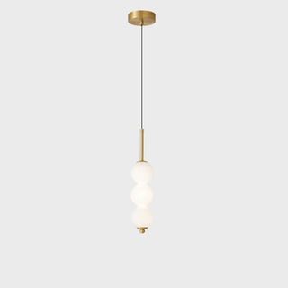 ZOWALA - Modern Sleek Multi Globe Glass Bedroom Pendant Light Image - 7