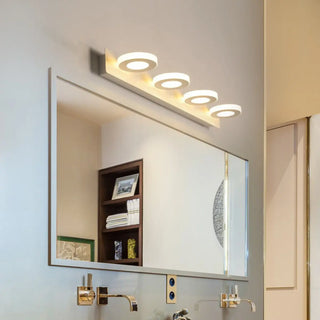 ZOWALA - Rotatable White Circular LED Bathroom Vanity Light Image - 1