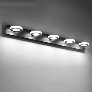 ZOWALA - Rotatable White Circular LED Bathroom Vanity Light Image - 13