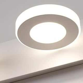 ZOWALA - Rotatable White Circular LED Bathroom Vanity Light Image - 16
