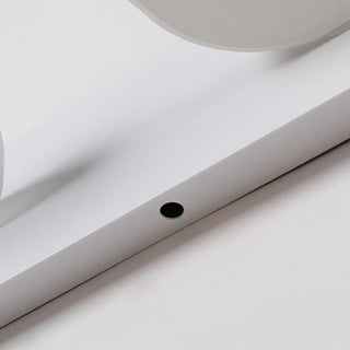 ZOWALA - Rotatable White Circular LED Bathroom Vanity Light Image - 18