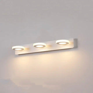 ZOWALA - Rotatable White Circular LED Bathroom Vanity Light Image - 21