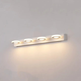 ZOWALA - Rotatable White Circular LED Bathroom Vanity Light Image - 23