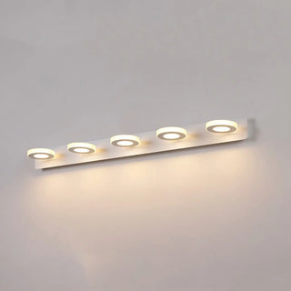 ZOWALA - Rotatable White Circular LED Bathroom Vanity Light Image - 25
