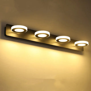 ZOWALA - Rotatable White Circular LED Bathroom Vanity Light Image - 4
