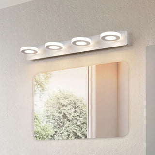 ZOWALA - Rotatable White Circular LED Bathroom Vanity Light Image - 5
