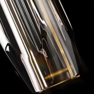 ZOWALA - Modern Balck Cylinder Crystal Dining Room Pendant Light Image - 23