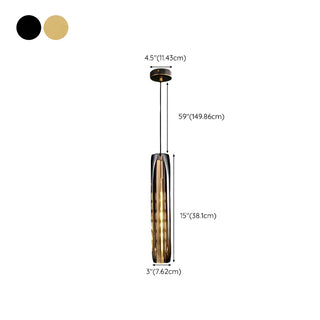 ZOWALA - Modern Balck Cylinder Crystal Dining Room Pendant Light Image - 26