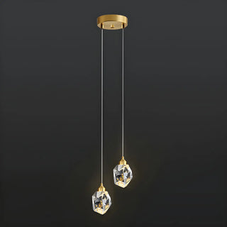 ZOWALA - Modern Bedroom Teardrop Glass Crystal Pendant Light  Image - 10
