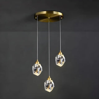 ZOWALA - Modern Bedroom Teardrop Glass Crystal Pendant Light  Image - 11