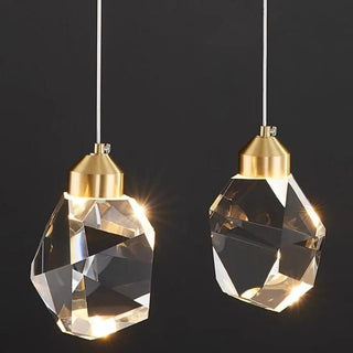 ZOWALA - Modern Bedroom Teardrop Glass Crystal Pendant Light  Image - 12